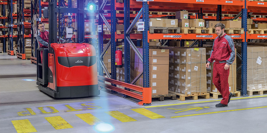 Blue Forklift Safety Light